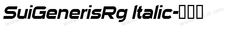 SuiGenerisRg ltalic字体转换